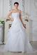 Unique Appliques White Princess Wedding Dress With Chapel Train