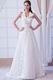 Glamorous Dropped Waist Ivory Lace Wedding Dress 2014