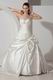 Inexpensive Sweetheart Crystal Corset Ivory Bridal Wedding Dress