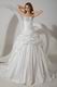 Casual Embroidery Ball Gown Cathedral Taffeta Bridal Wedding Gowns