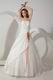 Destination Dropped Waist With Colorful Flower Designer Wedding Gown