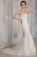 Luxurious Trumpet Strapless Lace Wedding Dress For Bride