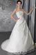 A-Line Strapless Taffeta Brand New Wedding Dress With Lace