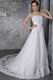 Beaded White Princess Lace 2014 Designer Wedding Dress