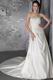 Discount Strapless Designer Wedding Dress With Chapel Train
