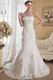 Strapless Mermaid Cathedral Train Bridal Gown With Empire Waist