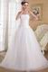 Simple White Princess Strapless Custom Make Wedding Dress