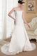 White Princess Strapless Brush Taffeta Appliques Wedding Dress