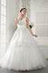 Best Seller V-Neck Beading Appliques Cream Wedding Dress