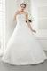 Sweetheart Neck A-line Silhouette Cream Wedding Dress Glamorous