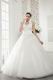 Top Seller Asymmetrical Neck A-line Floor Length Skirt Bridal Dress