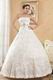 2014 Strapless Dropped Waist Ball Gown Ivory Wedding Dress