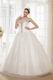 2014 Best Seller Sweetheart Basque Waist Cream Wedding Dress