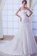 Elegant One Shoulder Appliques Bodice Mermaid Wedding Dress