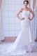 Elegant Sweetheart Neck White Taffeta Wedding Dress With Lace