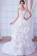 Classic Sweetheart Embroidery Garden Outdoor White Bridal Gown