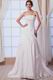 Fashional Strapless Applique Bodice Ivory Taffeta Wedding Dress