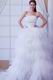 Romantic Beaded Bodice A-line Sweep Ivory Bridal Dress