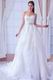 Honorable Sweetheart White A-line Organza Dreamy Dress For Wedding Ceremony