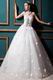 Romantic Crystals Appliques Corset Princess Wedding Dress Cheap