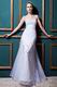 Cheap Sequin White Organza Outdoor Wedding Bride Dress