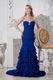 Elegant Sweetheart Mermaid Royal Blue Formal Evening Dress