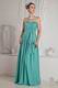 On Sale Sweetheart Turquoise Blue Chiffon Evening Dress