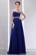 Stylish Floor Length Royal Blue Chiffon Evening Dress Online