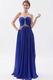 Inexpensive Royal Blue Evening Chiffon Dress For Women