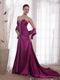 Formal Purple Evening Woman In Prom Dress On Sale