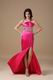 Sexy Halter Backless Fuchsia Top Evening Dress With Side Split