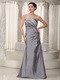 Gray Sweetheart Floor-length Prom Dress Taffeta Cheap Price Night Club