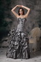 Sweetheart Floor-length Grey Taffeta Night Club Dresses Night Club