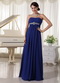 Royal Blue Chiffon Floor Length Night Club Evening Dress Night Club