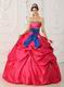 Sweetheart Blue Ribbon 2014 Quinceanera Dress With Beading