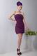 Pretty Purplr Chiffon Dress Graduation Wear Best Choice