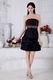 Beautiful Girl Choice Strapless Black Graduation Dress