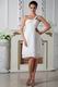 Lovely One Shoulder Girls In Graduation White Dress