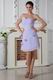 Lovely Knee Length Lavender Graduation Dress For Cheap