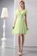 Custom Made Grass Green Graduation Dress With Sequin