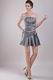 Silver Strapless 2014 Graduation Season Dress Cheap