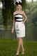 Strapless Crystal Bodice Short Ivory Homecoming Dress