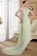 Yellow Green One Shoulder Neckline Chiffon Prom Dress