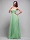 Apple Green Chiffon Exclusive Prom Dress Inexpensive