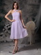 Lavender Chiffon Cross Back Homecoming Dress For Juniors Summer