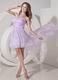 Pretty Sweetheart High-low Lavender Prom Dress With Lace