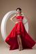 High-low Style New Fashion Wine Red Prom Dress Cheap