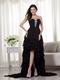 Black High-low Skirt Prom Dress Wear To 2014 Prom Season