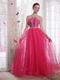 Deep Rose Pink Floor Length Evening Dress In California