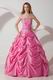 Classic Appliques Hot Pink Quinceanera Dress For Cheap